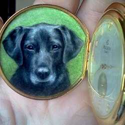 Pet Portrait on a pocket watch