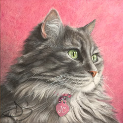 Cat Painting of Jo from Kansas