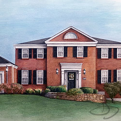 House Portrait Drawing